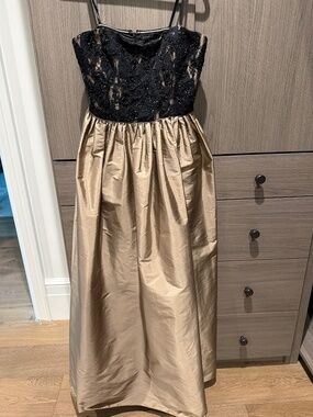 Aidan Mattox Taffeta Lace Gown